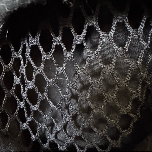 Torrid women’s signature waist split fishnet distressed black leggings - Picture 3 of 4